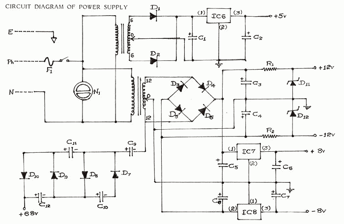 Multi Output Instrument Power Supply Â» delabs Schematics ...