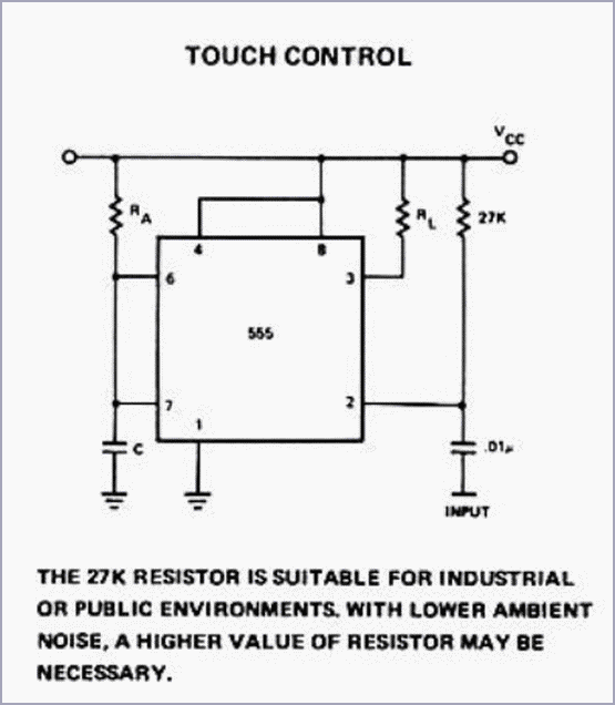 Touch Control with 555