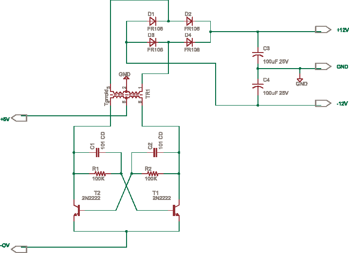Isolated dual power supply from
            5V