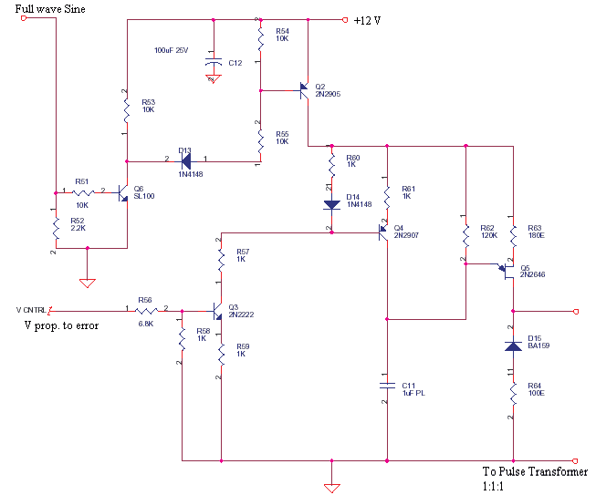 2N2646 based Voltage controlled SCR Pulser