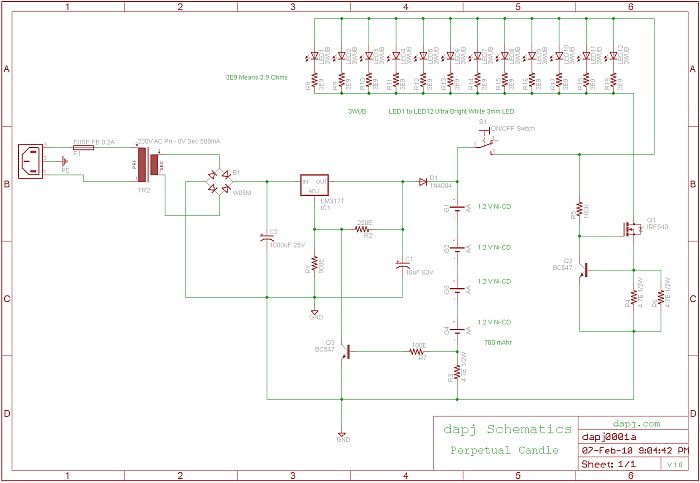 Perpetual Candle
              Project using White LEDs