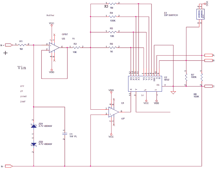 Precision Amplifier with Digital Control